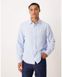 ASOS - Regular Fit Oxford Shirt With Chest Embroidery - Lyst