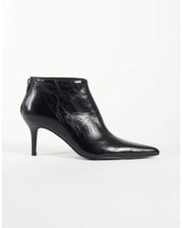 ASOS - River Premium Leather Pointed Heeled Ankle Boot - Lyst