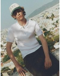 Pull&Bear - Short Sleeve Zip-Up Polo Shirt - Lyst