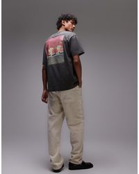 TOPMAN - Oversized Fit T-shirt With Front And Back Negroni Print - Lyst