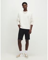 River Island - Skinny Fit Stretch Denim Shorts - Lyst