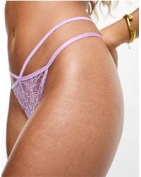 Ann Summers - Gardenia Floral Lace And Mesh Strappy Thong - Lyst