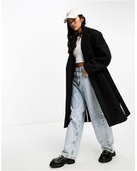 Pull&Bear - Wool Belted Tailored Trench Coat - Lyst