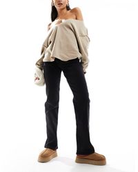 Pieces - Kelly High Waisted Straight Leg Jeans - Lyst