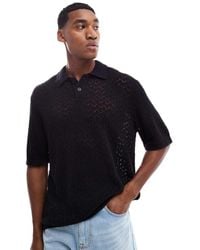 Jack & Jones - Thick Crochet Polo - Lyst
