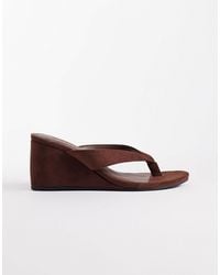 SEQWL - Ines Thong Wedge Sandal - Lyst
