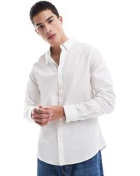 Threadbare - Camicia A Maniche Lunghe Bianca - Lyst