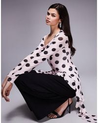 AFRM - – doris – asymmetrisches, gerüschtes oberteil - Lyst