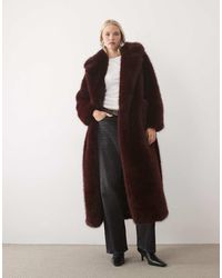 4th & Reckless - Faux Fur Oversized Belted Maxi Coat - Lyst