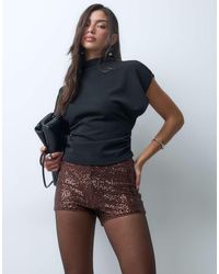 ASOS - Allover Sequin Micro Shorts - Lyst