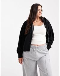 ASOS - Asos design curve – cropped kapuzenjacke - Lyst