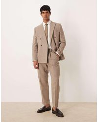 ASOS - Relaxed Tapered Suit Trousers - Lyst