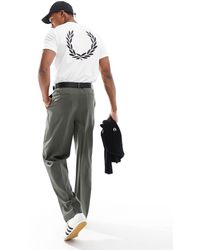 Fred Perry - Laurel wreath - t-shirt con stampa sul retro - Lyst