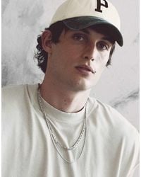 Pull&Bear - P Embroidered Cap - Lyst