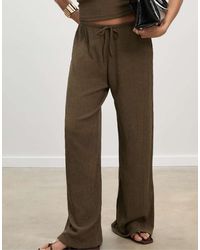 Stradivarius - Flowing Creased-effect Trousers - Lyst