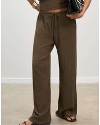 Stradivarius - Flowing Creased-effect Trousers - Lyst