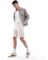 ASOS - Mid Length Linen Blend Jorts - Lyst