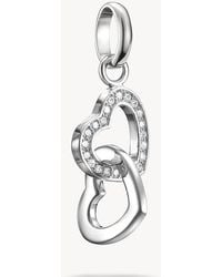 Thomas Sabo - Charm Pendant Intertwined Hearts Connect - Lyst