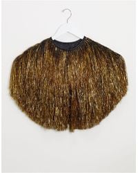 ASOS Tassel Cape - Metallic