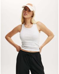 Cotton On - Cotton On Active Rib Thin Racer Tank - Lyst