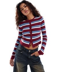 Collusion - – gestreifte e strickjacke - Lyst