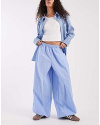 ASOS - Broek Van Katoen En Nylon Met Elastische Taille En Ballonpijpen - Lyst