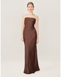 OMNES - Dresses Amdra Strapless Satin Maxi Dress - Lyst
