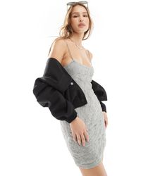 Pull&Bear - Strappy Lace Mini Dress - Lyst
