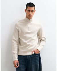 Only & Sons - Quarter Zip Knitted Jumper - Lyst