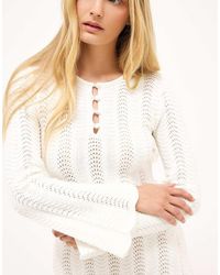 NA-KD - Knitted Crochet Maxi Dress - Lyst