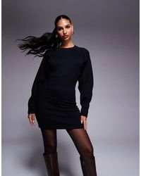 ASOS - Cocoon Sleeve Seam Detail Mini Sweat Dress - Lyst