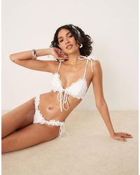 For Love & Lemons - Daisy Eyelet Bikini Bottom - Lyst