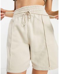 Abercrombie & Fitch - Pantalones cortos beis - Lyst