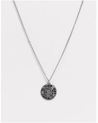 Reclaimed (vintage) Inspired - Ketting Met Maanfasen - Metallic