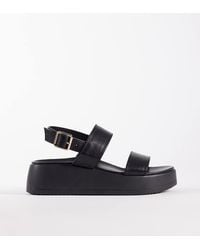New Look - Faux Leather Flatform Sandal - Lyst