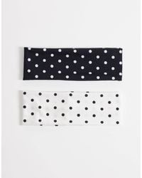 Kaiia - Exclusive 2 Pack Polka Dot Headbands - Lyst