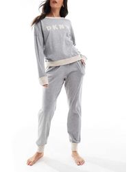 DKNY - Signature Top & Jogger Set - Lyst