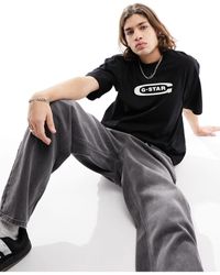 G-Star RAW - – old school – oversize-t-shirt mit logo - Lyst