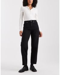 ONLY - Robbie High Waist Straight Leg Jeans - Lyst