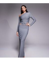 Kaiia - Exclusive Premium Cotton Touch Slinky Maxi Skirt - Lyst