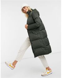 aiko longline down puffer jacket