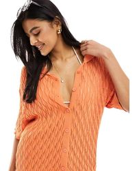 SNDY'S - Camicia All'Uncinetto Con Bottoni - Lyst