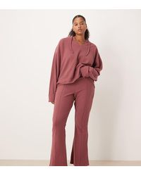 ASOS - Asos Design Curve Supersoft Seam Detail Kick Flare Trouser - Lyst