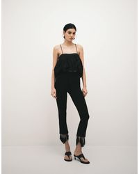 ASOS - Ponte Capri Pant With Tassel Hem - Lyst