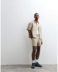 ASOS - Short d'ensemble mi-long en sergé - Lyst