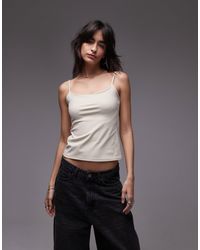 Mango - – camisole-oberteil aus polyamid - Lyst