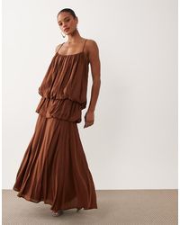 ASOS - Bubble Tiered Cami Strap Maxi Dress - Lyst