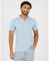 Brave Soul - Cotton Open Collar Polo Shirt - Lyst