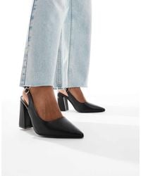 SEQWL - Hogan Sling Back Block Heeled Sandals - Lyst