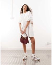Collusion - Channel Detail Smock Mini Dress - Lyst